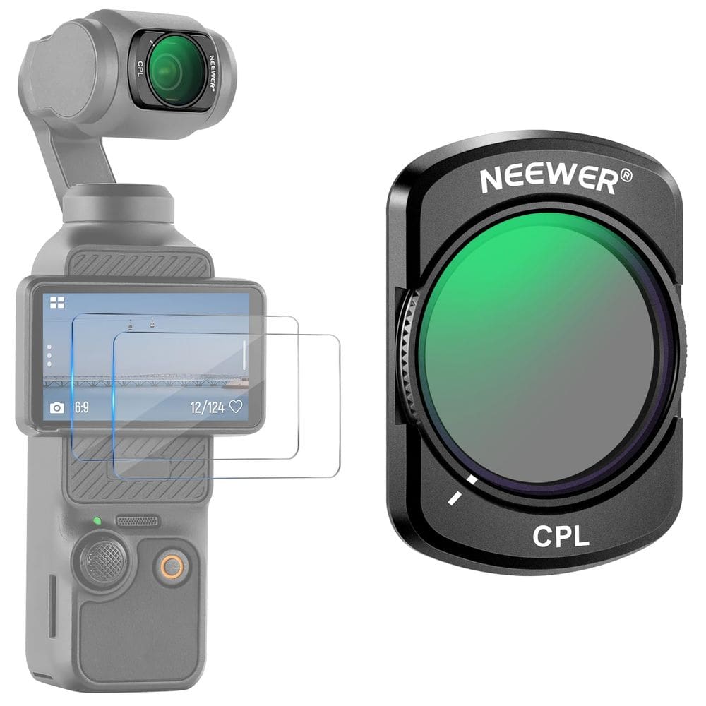 Kit de filtro CPL NEEWER Magnetic para DJI Osmo 3 com 2 protetores