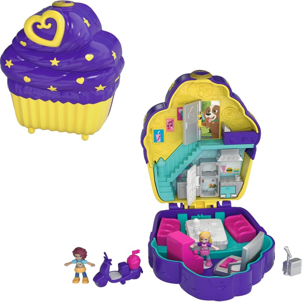 Playset Polly   World Cupcake com 2 microbonecas