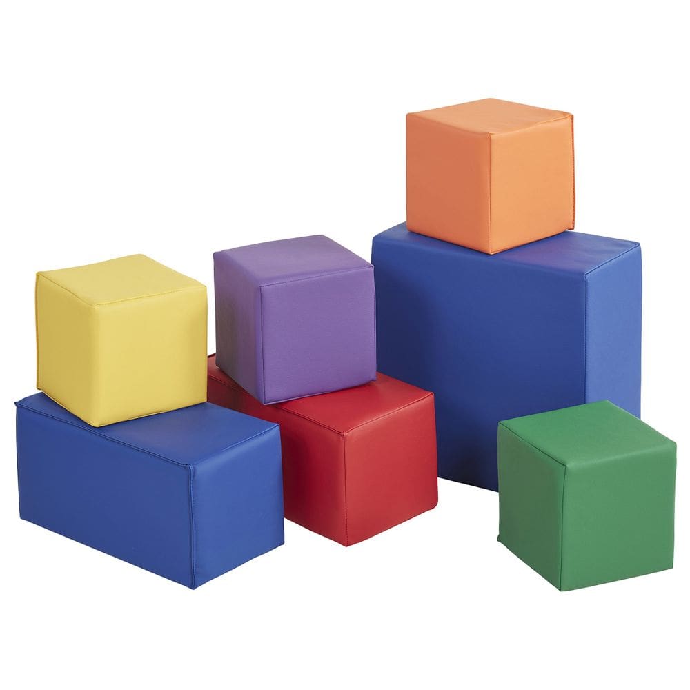 Blocos de construção de espuma ECR4Kids SoftZone Big 7 peças diversos