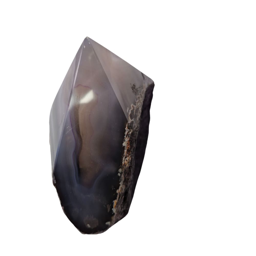 Pedra Natural Ponta Geradora Energia Ágata Roxa 1,0 a 1,1 Kg
