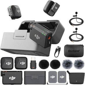 Microfone de lapela sem fio DJI Mic Mini (2 TX + 1 RX)