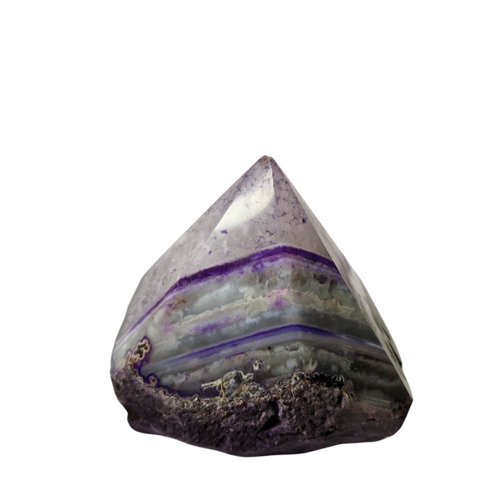 Pedra Natural Ponta Geradora Energia Ágata Roxa 1,5 a 1,6 Kg