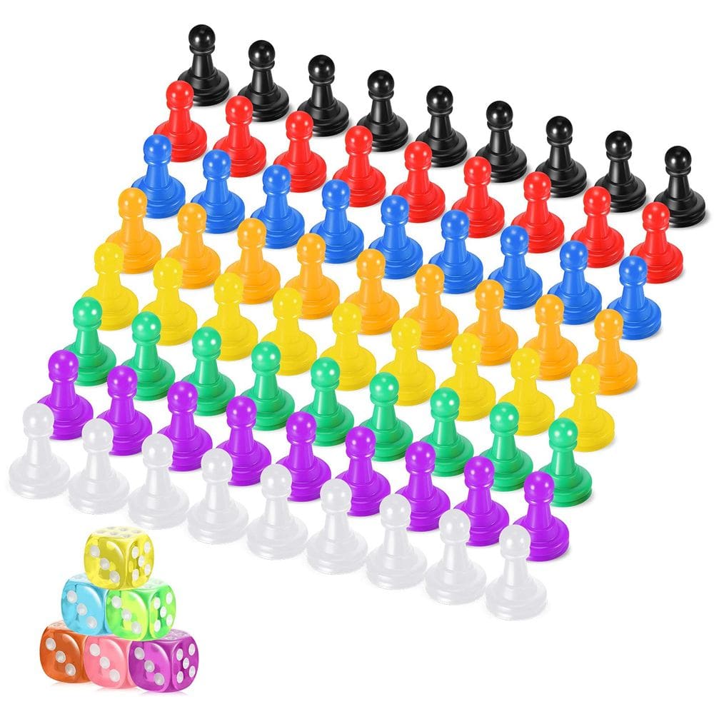 Jogo de tabuleiro Zhanmai 78 peças multicoloridas com conjunto de dados