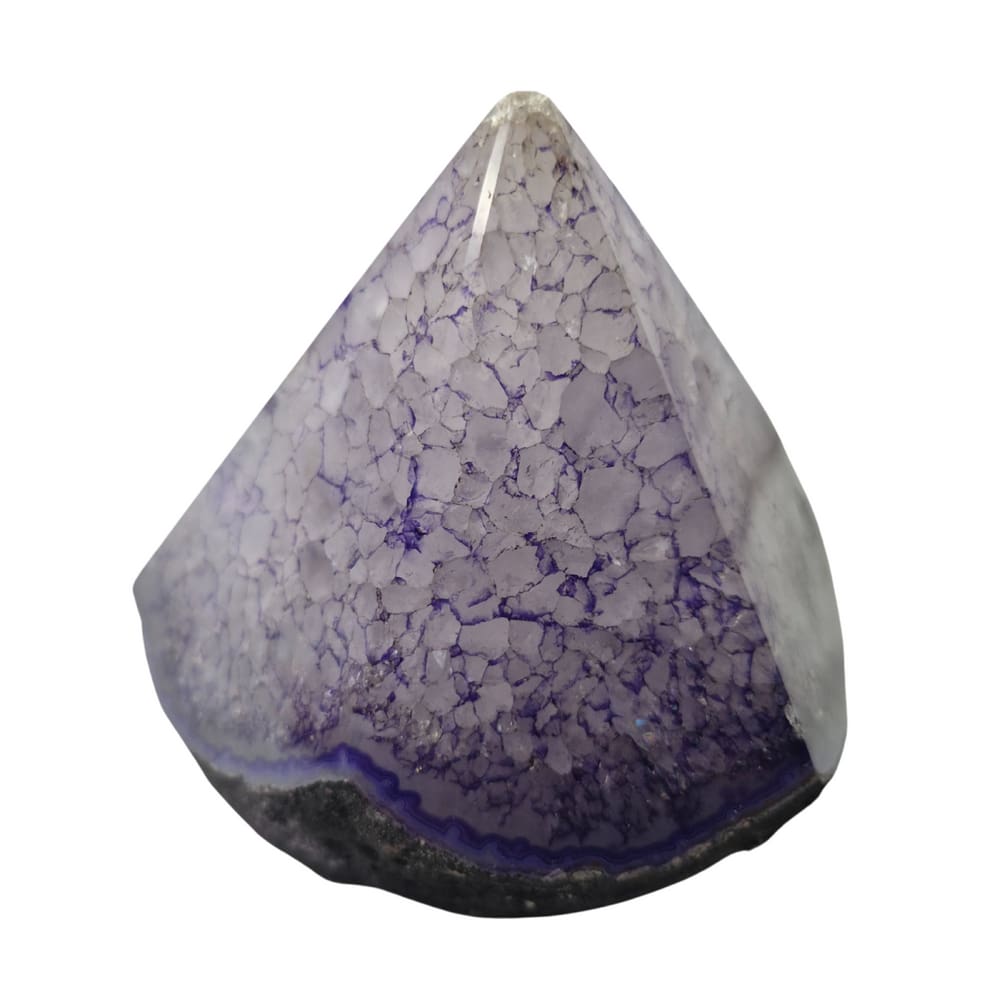 Pedra Natural Ponta Geradora Energia Ágata Roxa 1,1 a 1,2 Kg