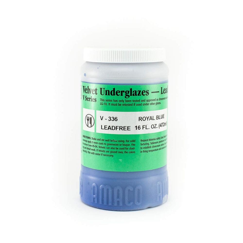 Underglaze AMACO Velvet Pint azul royal 473 ml sem grafite