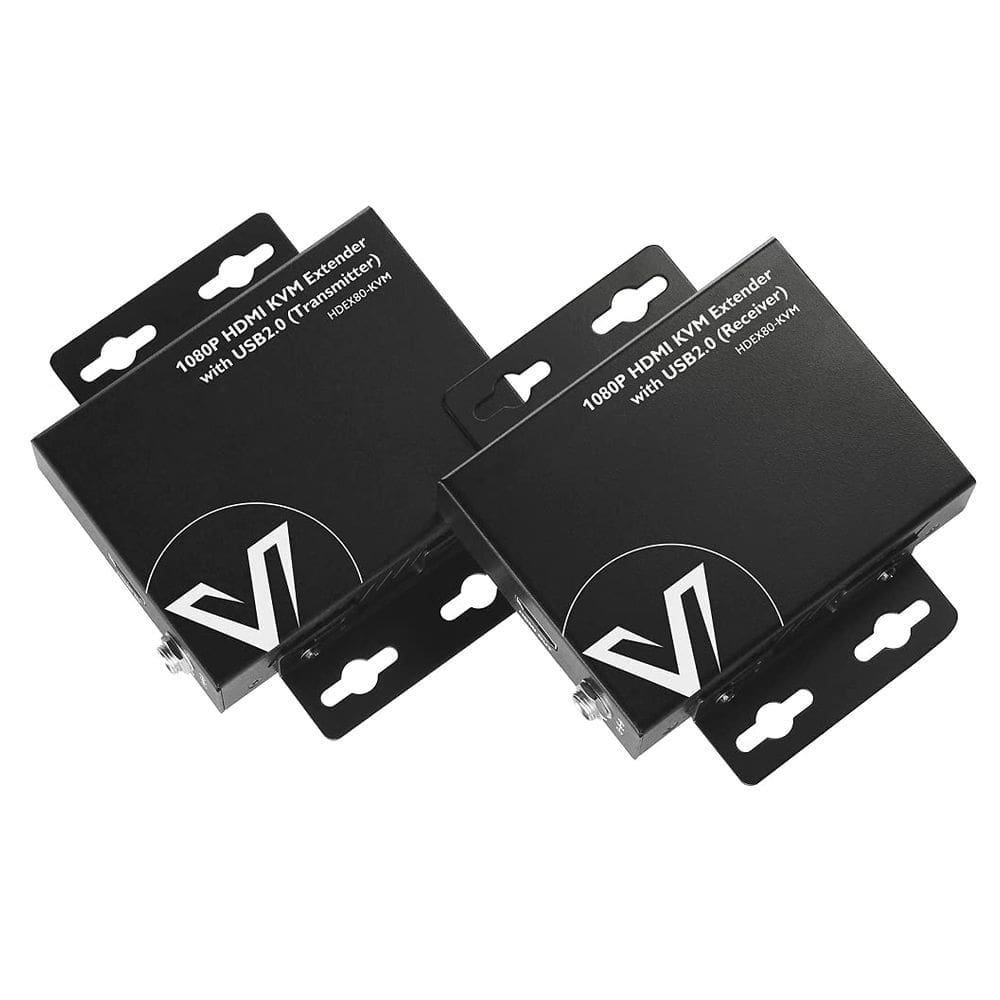 Extensor USB HDMI KVM de acesso AV HDEX80-KVM 80m com 2 portas USB 2.0
