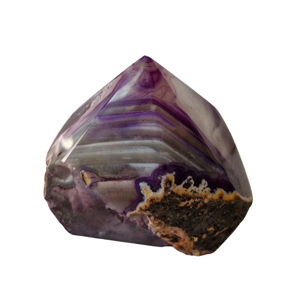 Pedra Natural Ponta Geradora Energia Ágata Roxa 1,8 a 1,9 Kg