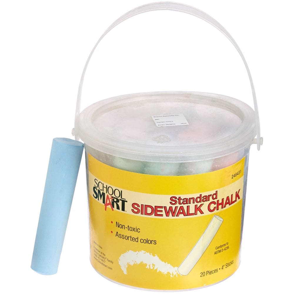Sidewalk Chalk School Smart 248431 em  (pacote com 20)