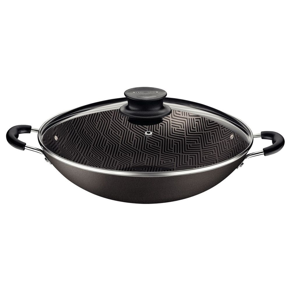 Panela Wok 6L 36cm Antiaderente Tramontina Paris grafite
