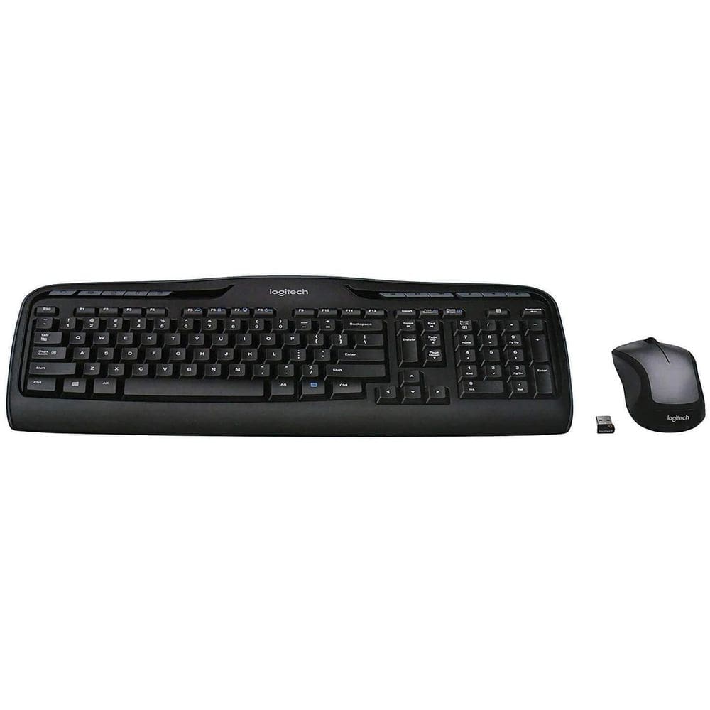 Combo de teclado e mouse Logitech MK335 Wireless preto/prata