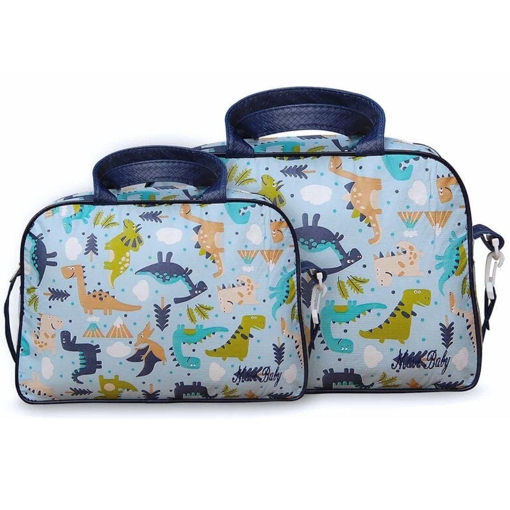 Kit Bolsas Maternidade Dino Baby Azul Marinho