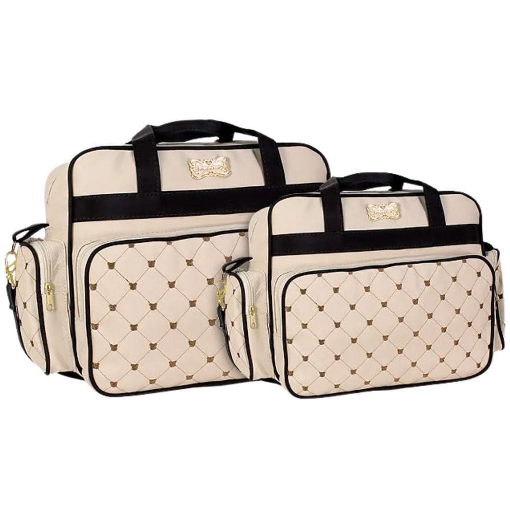 Kit Bolsas Maternidade Baby Classic Lux Bege