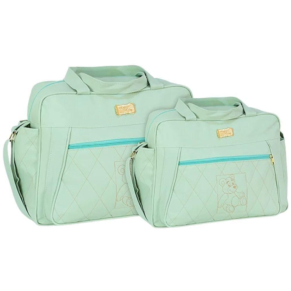 Kit Bolsas Maternidade Baby Soft Class Verde