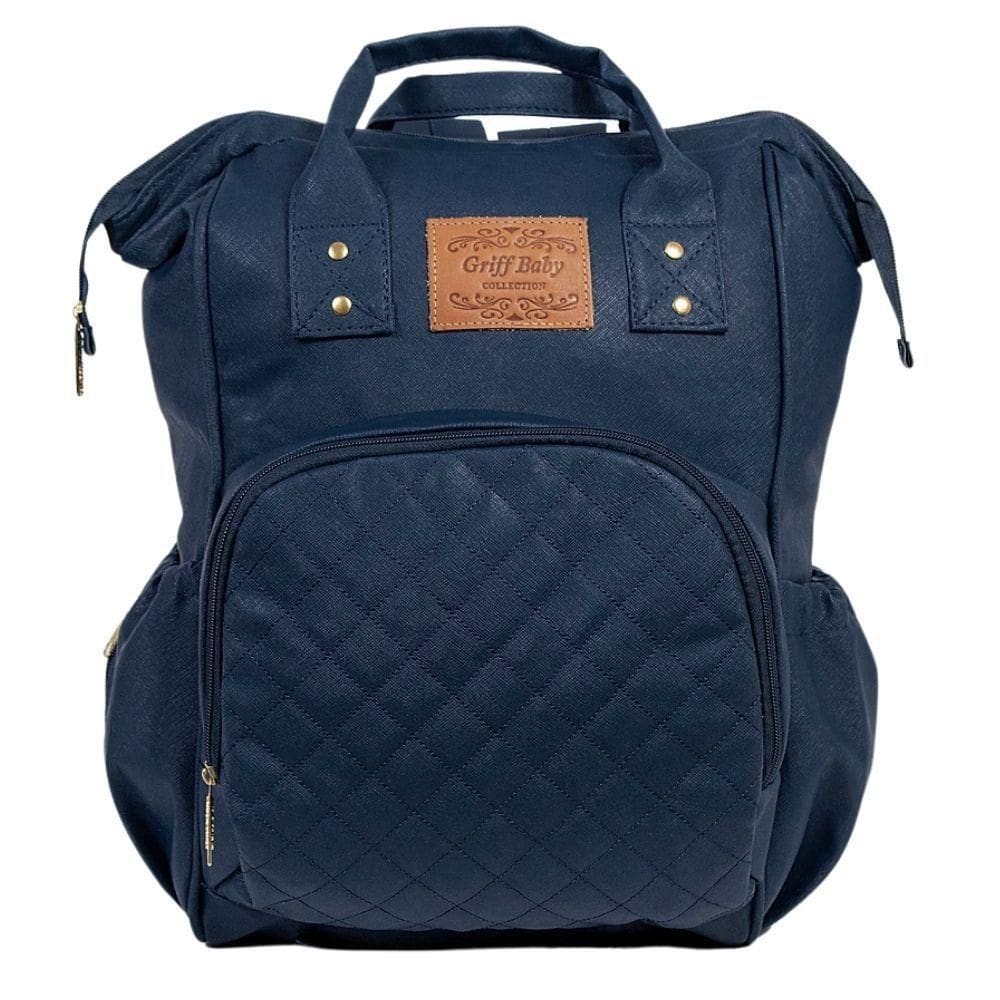 Mochila Maternidade Matelassê Baby Essence Azul Marinho