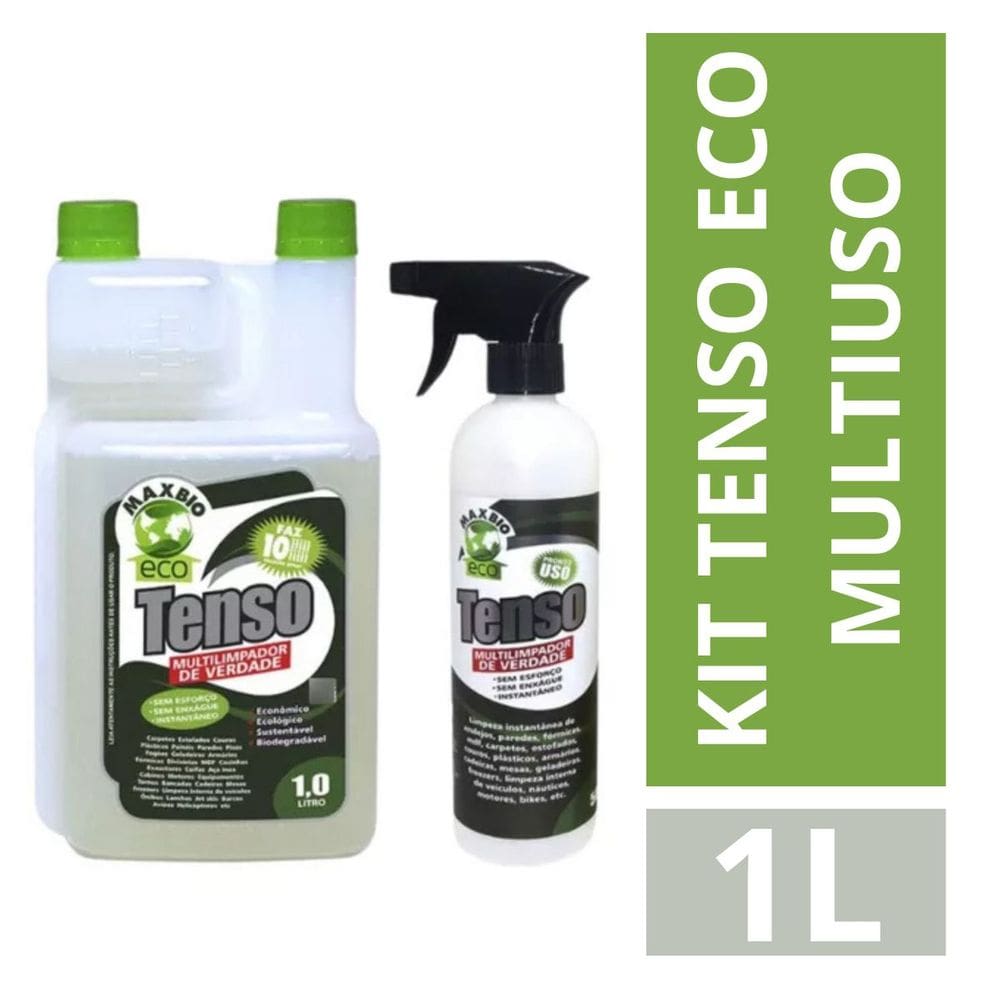 Kit Tenso Eco 1L C Pulverizador Multiuso Concentrado Maxbio