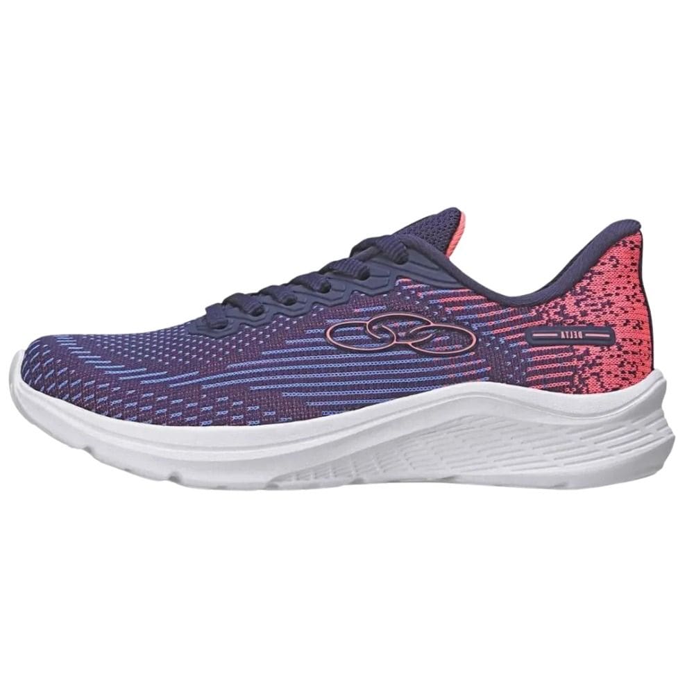 Tenis Infantil Olympikus Delta Kids Menina Cadarço Solado EVA Resistente Leve Macio Confortavel
