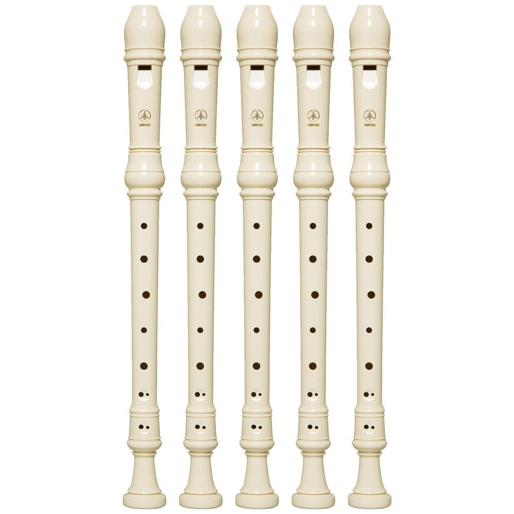 Kit 5 Flautas Doce Contralto Barroca Em F YRA-28BIII Yamaha