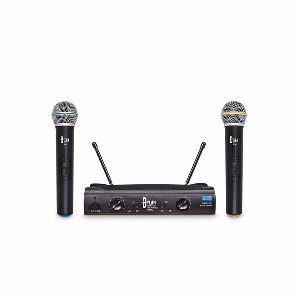 Microfone Sem Fio Duplo Uhf Dylan Dw-602 Homologação: 201213
