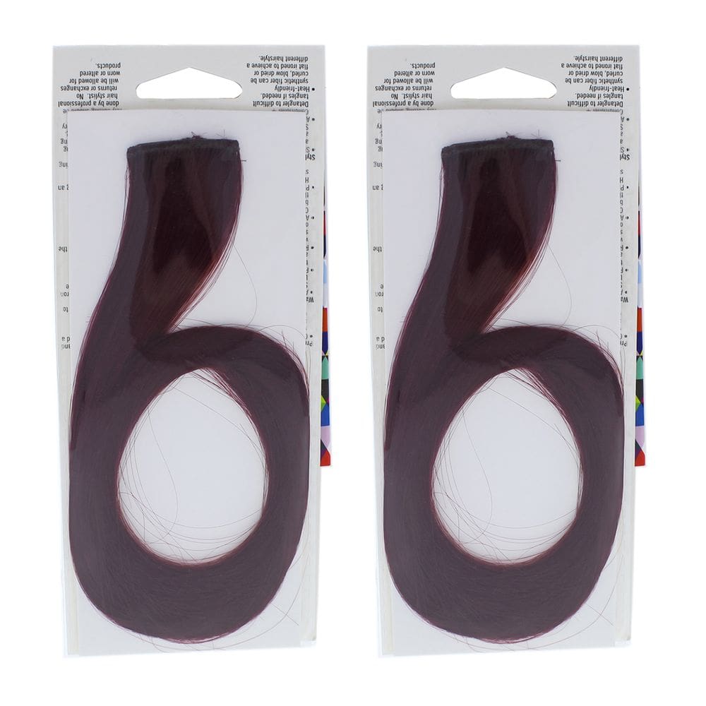 Extensão Hairdo Pop Color Strip Berry Kiss 45 cm, pacote com 2