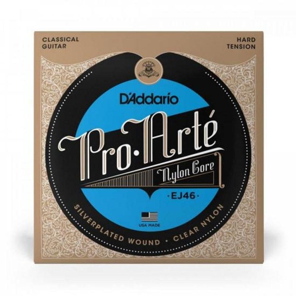 Encordoamento Violão Nylon Tensão Alta Pro-arte Nylon Core Ej46 D Addario
