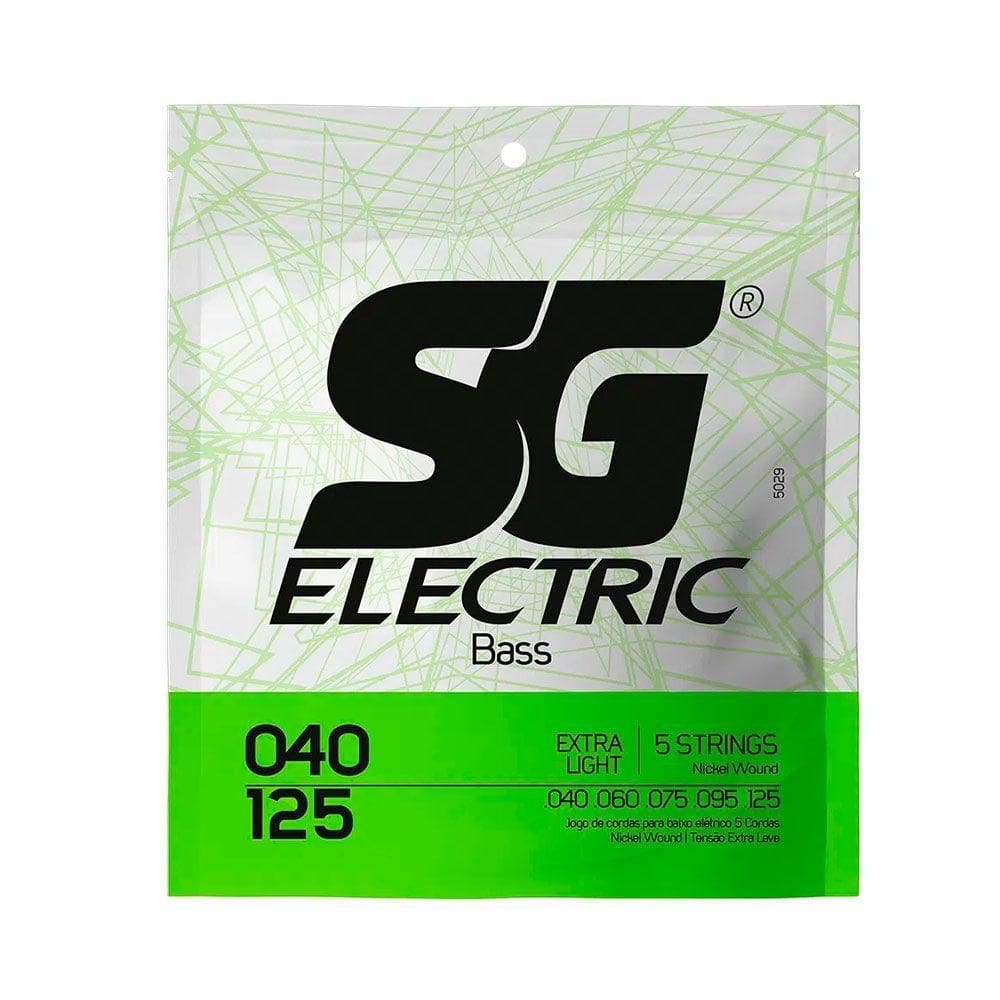 Encordoamento Sg P/ Contrabaixo De 5 Cordas Níquel 40/125 - Ec0454