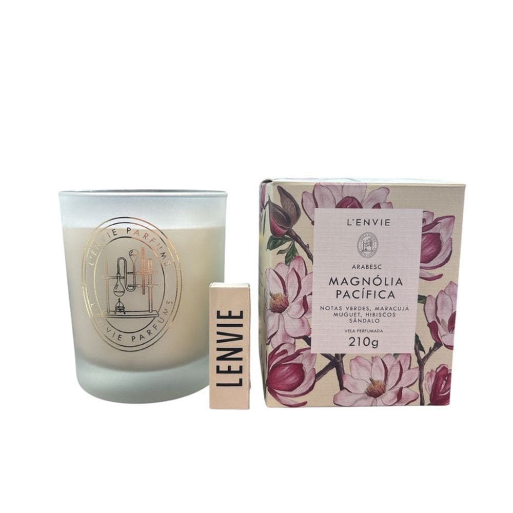 Vela Perfumada Magnólia Pacífica 210g Lenvie