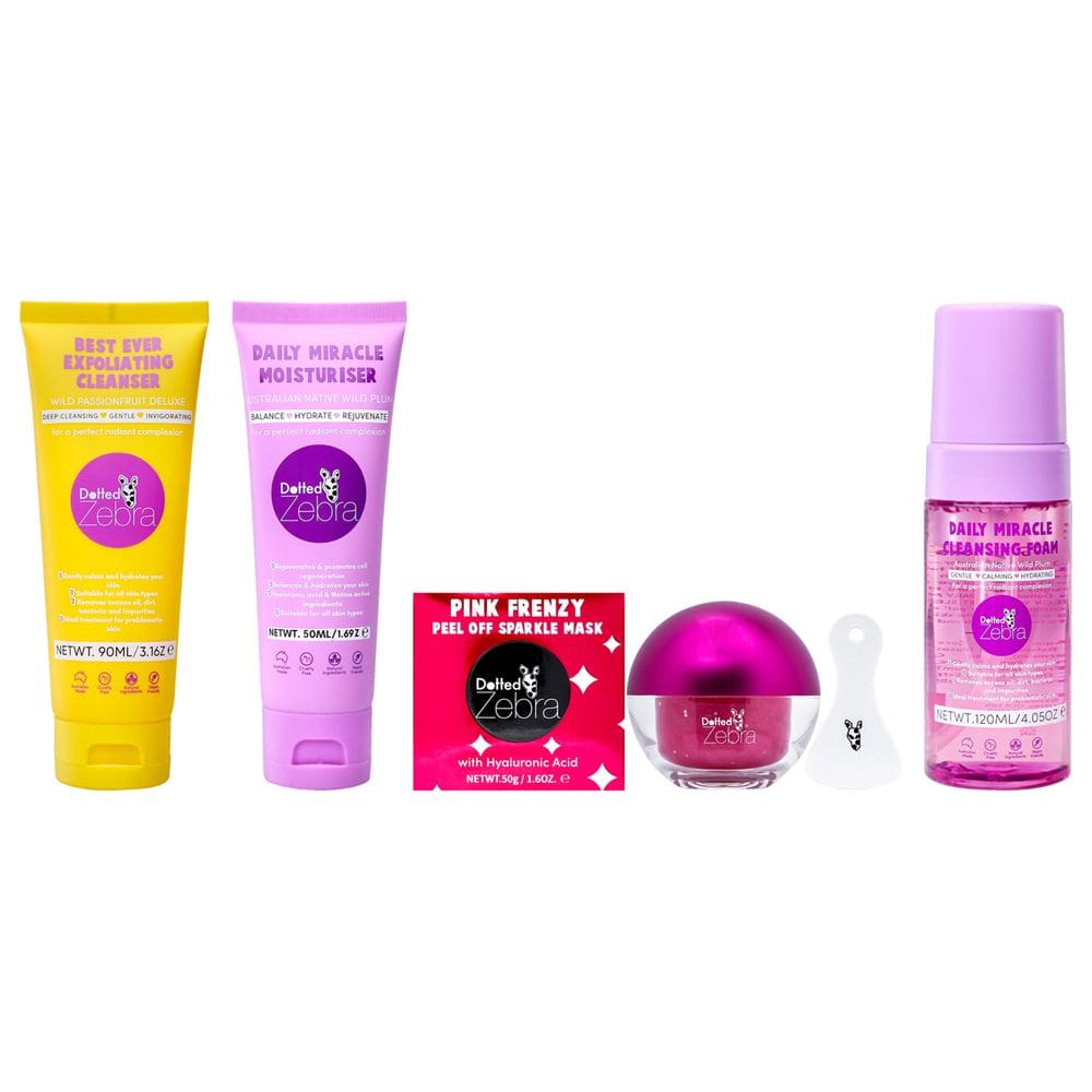 Kit hidratante Dotted Zebra Luxe, 4 unidades, para todos os tipos de pele