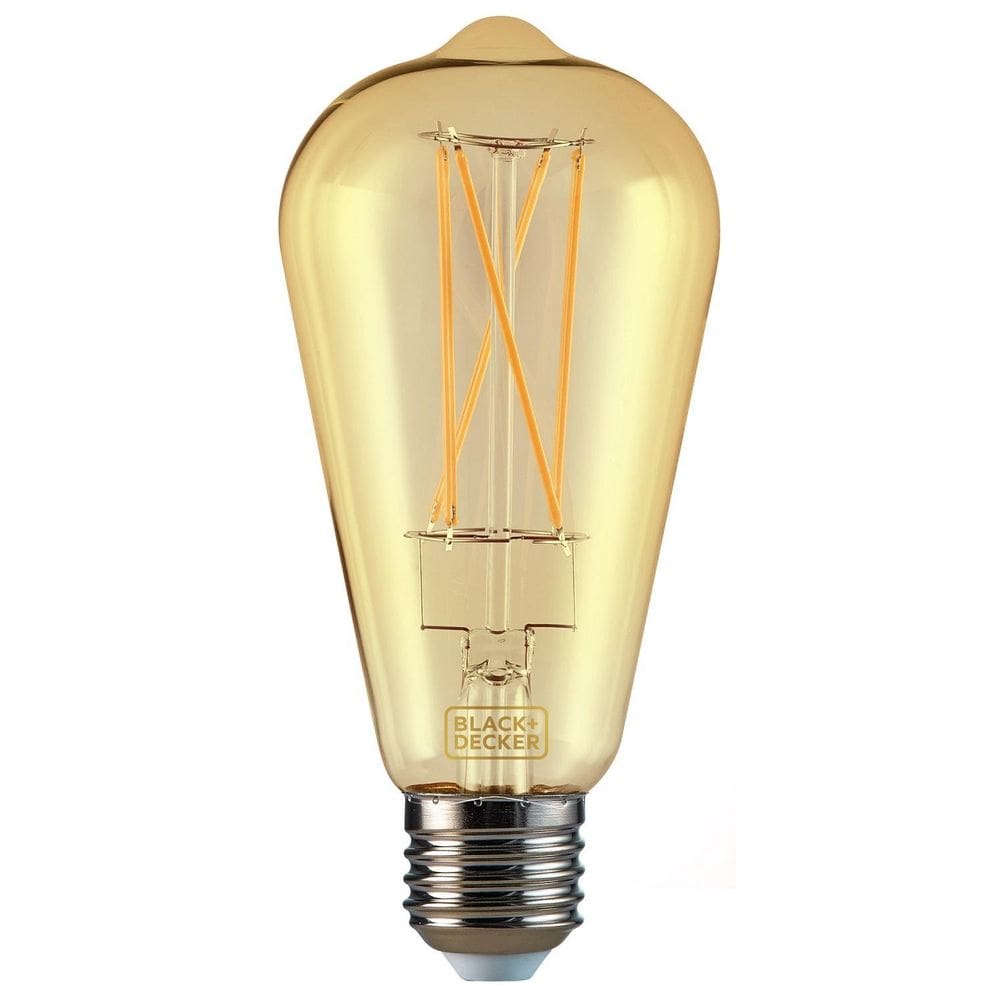 Lâmpada Black+ Decker Âmbar Filamento Led St64 3W Bivolt