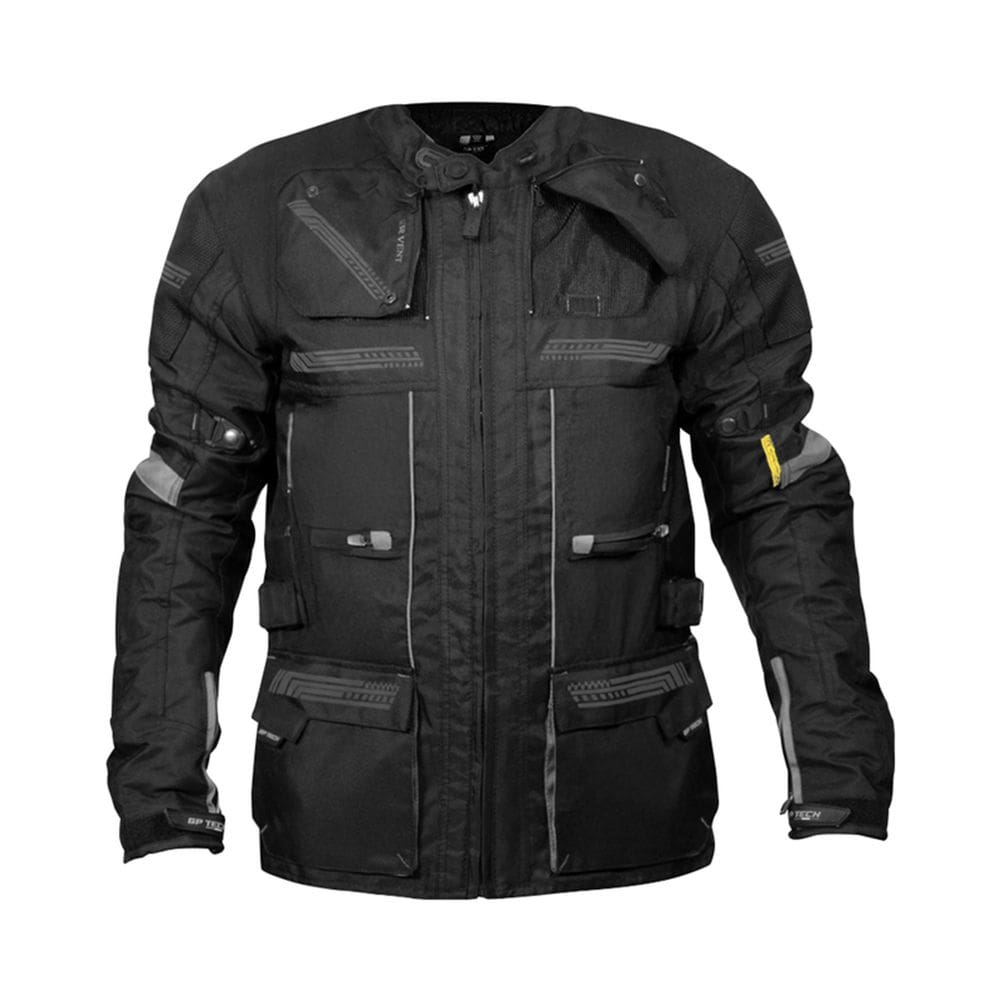 Jaqueta Gp Tech Explorer Adv C/ Proteções Preto/Cinza