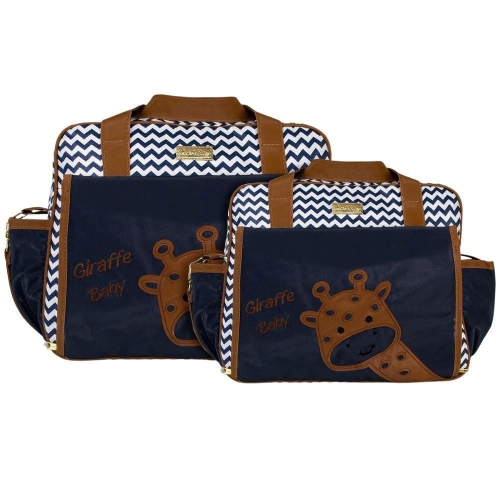 Kit Bolsas Maternidade Giraffe Baby Prime Azul Marinho