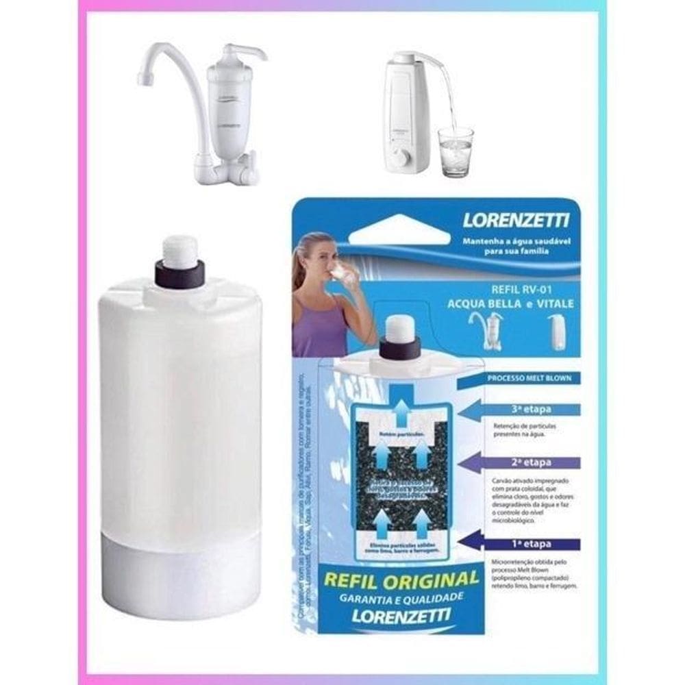 Refil Vela P/Filtro Acqua Bella E Vitale Lorenzetti