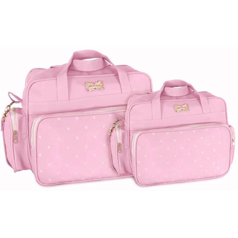 Kit Bolsas Maternidade Baby Classic Lux Rosa