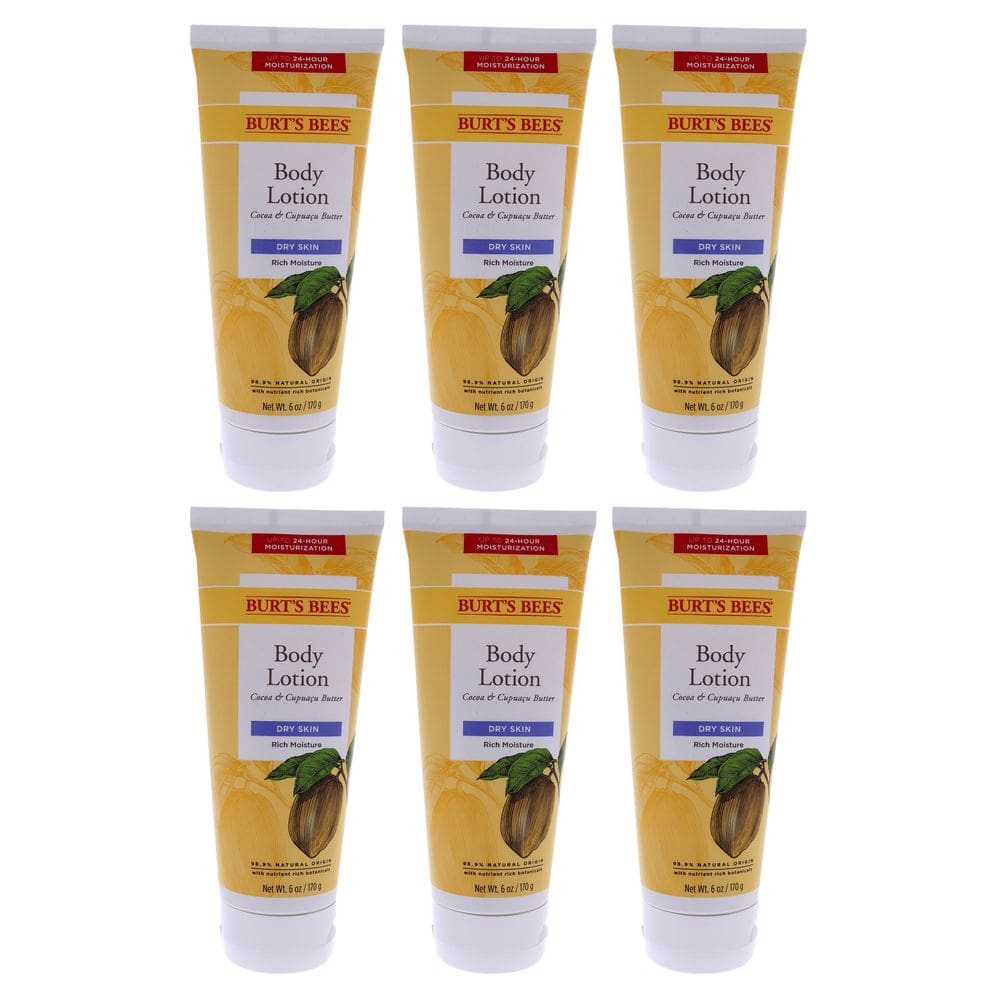 Loção corporal Burts Bees Manteigas de cacau e cupuaçu 177mL x 6
