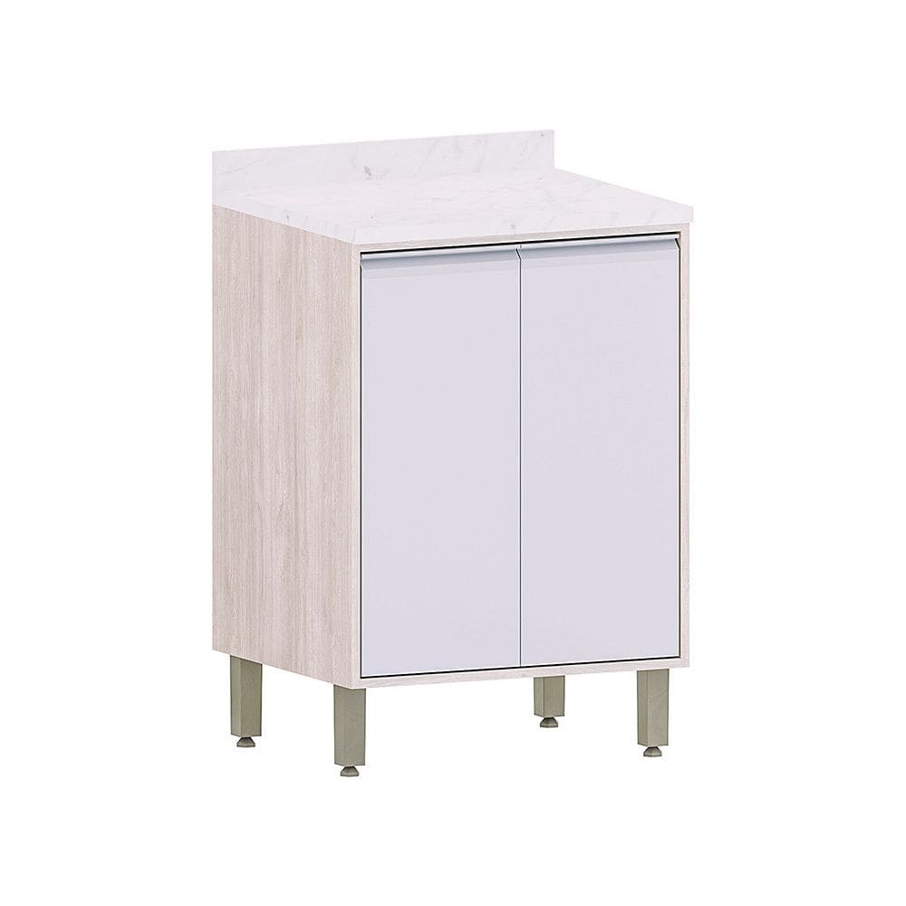 Balcão de Cozinha com Tampo 60cm 2 Portas Art Luciane Móveis