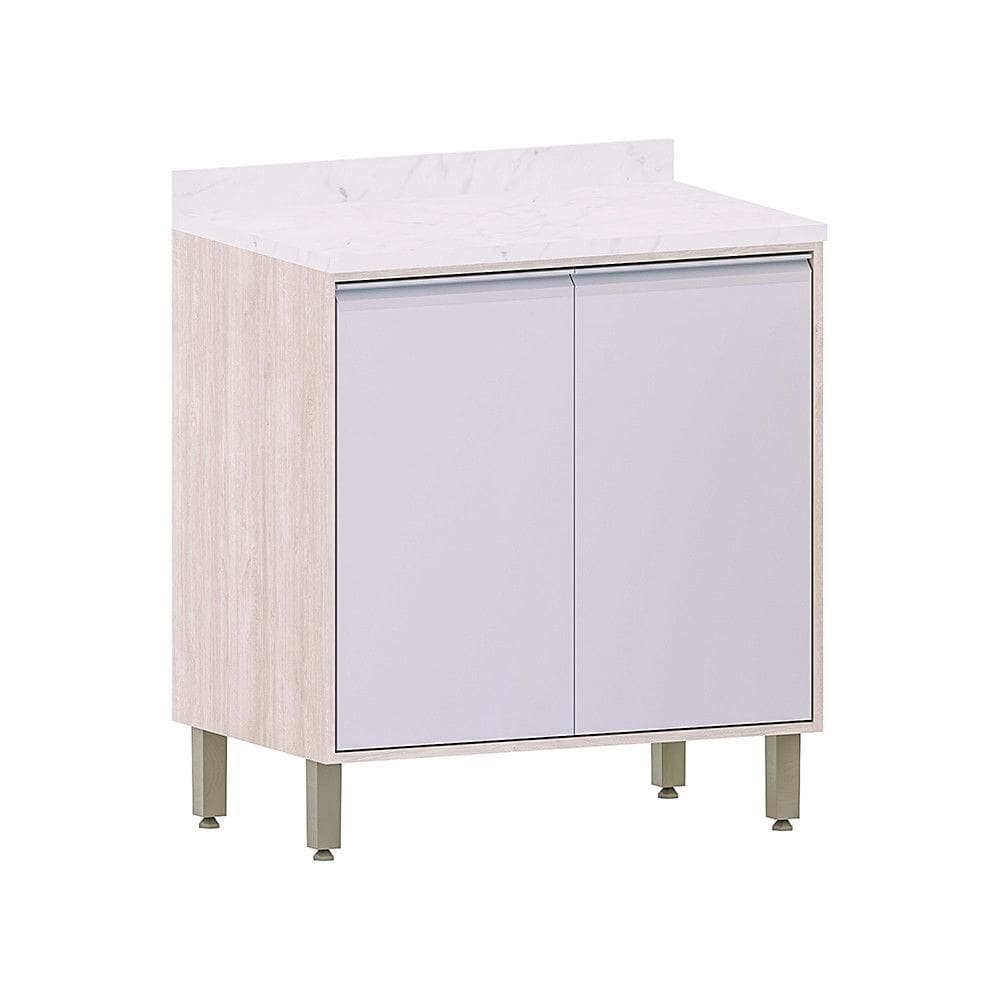 Balcão de Cozinha com Tampo 80cm 2 Portas Art Luciane Móveis