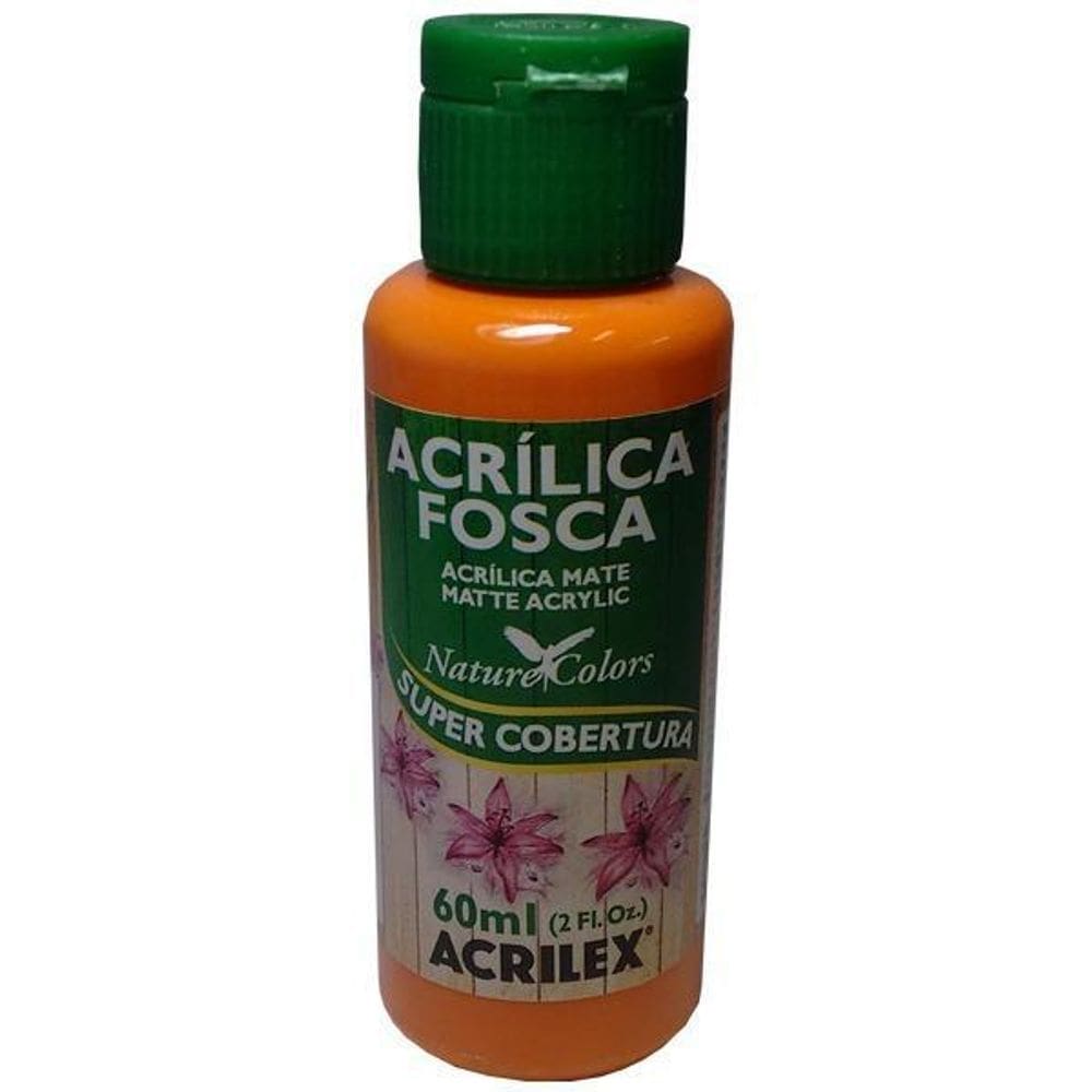 Tinta Acrílica 60 Ml Tangerina Fosca Acrilex Artesanato