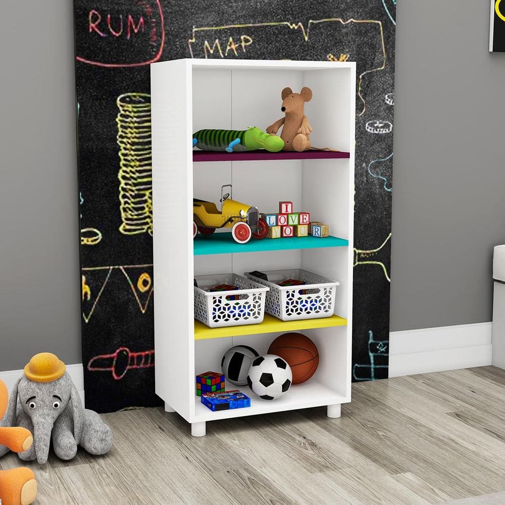 Estante Infantil Montessoriana Multiuso Colorido