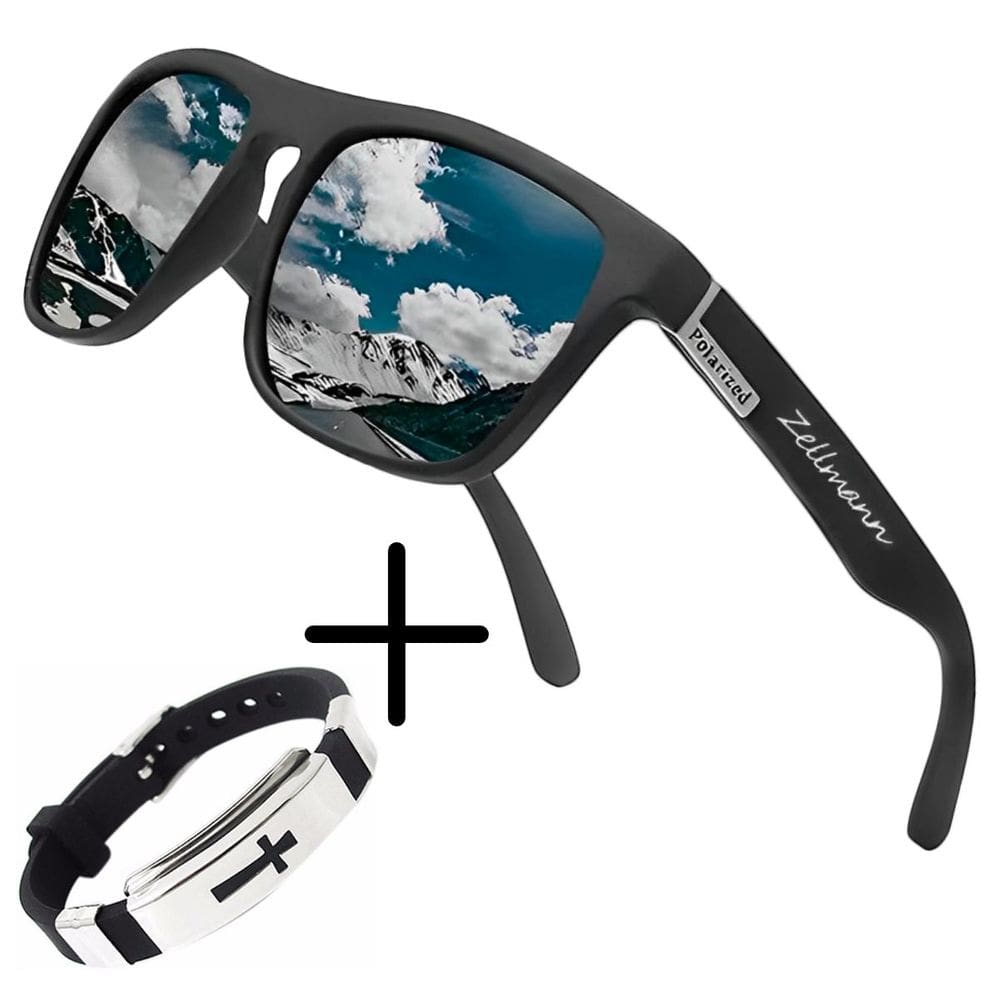 Kit Óculos Esportivo + Pulseira com Cruz – Para Esportes, Lazer ou Presente