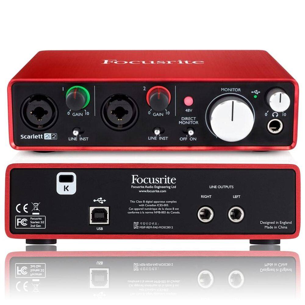 Interface Audio Usb 192khz Focusrite Scarlett | Extra