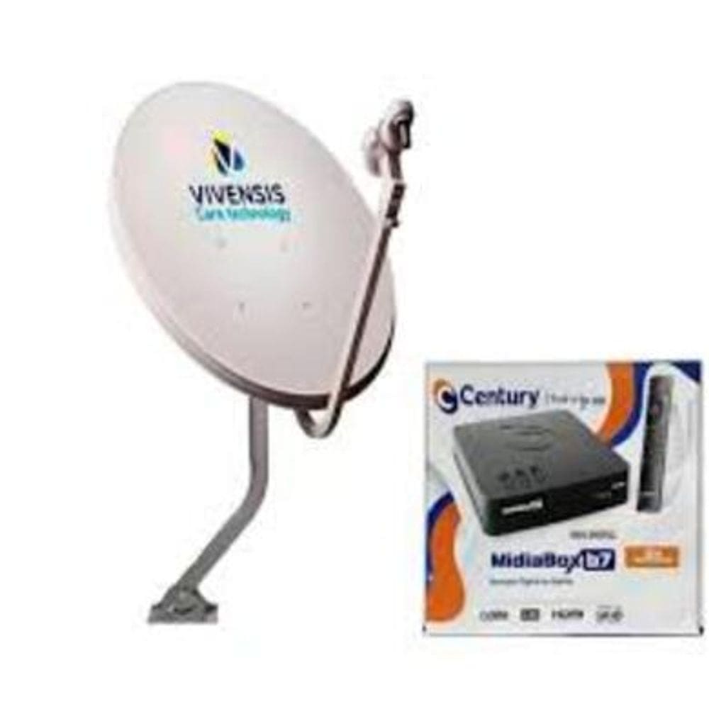 Antena Parabólica Vivensis 60cm com Midia b7
