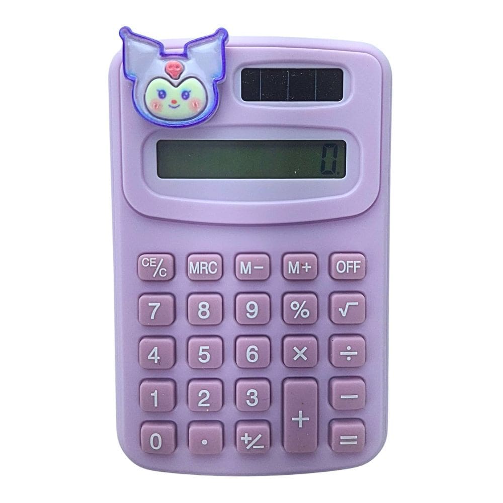 Calculadora de Bolso e Mesa Solar Decorada 08 Dígitos Sanrio Turma Hello Kitty
