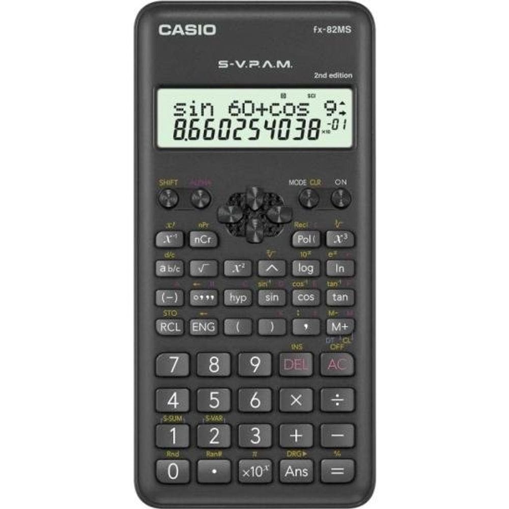 Calculadora Científica FX-82MS 240 Funções Preta