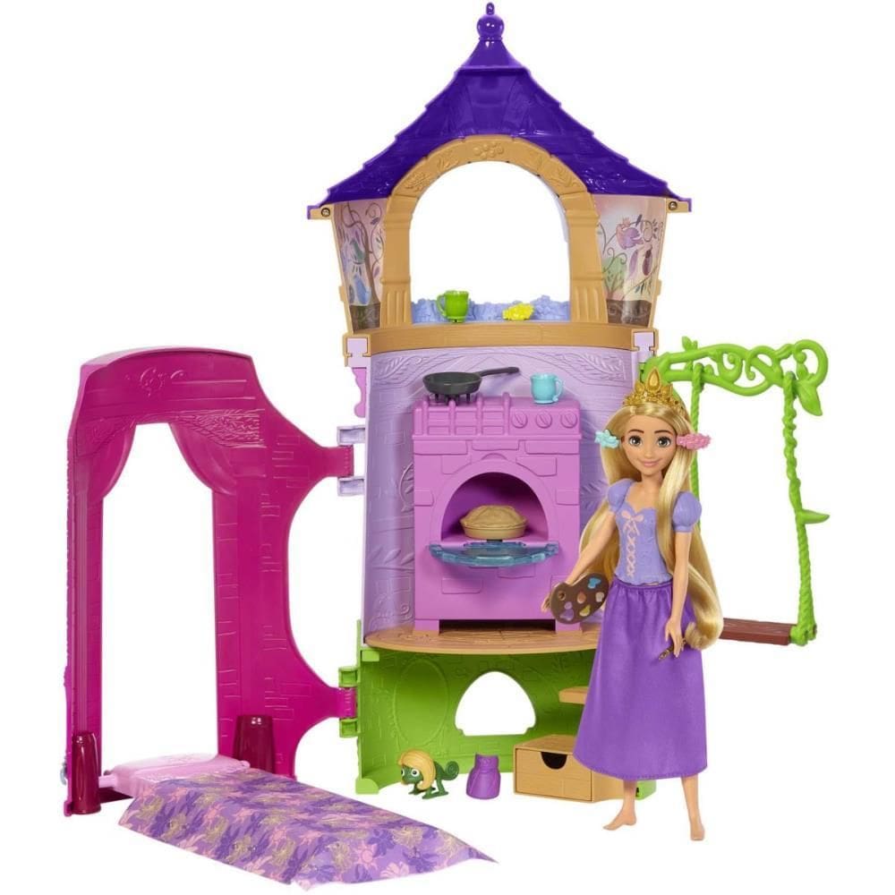 Boneca Disney Conjunto Torre Da Rapunzel - Mattel
