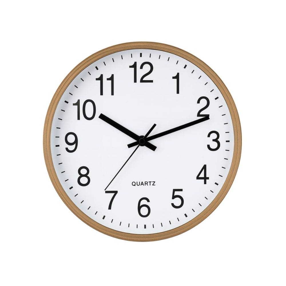 Relógio de Parede Moldura Tipo Madeira 25cm - Magizi