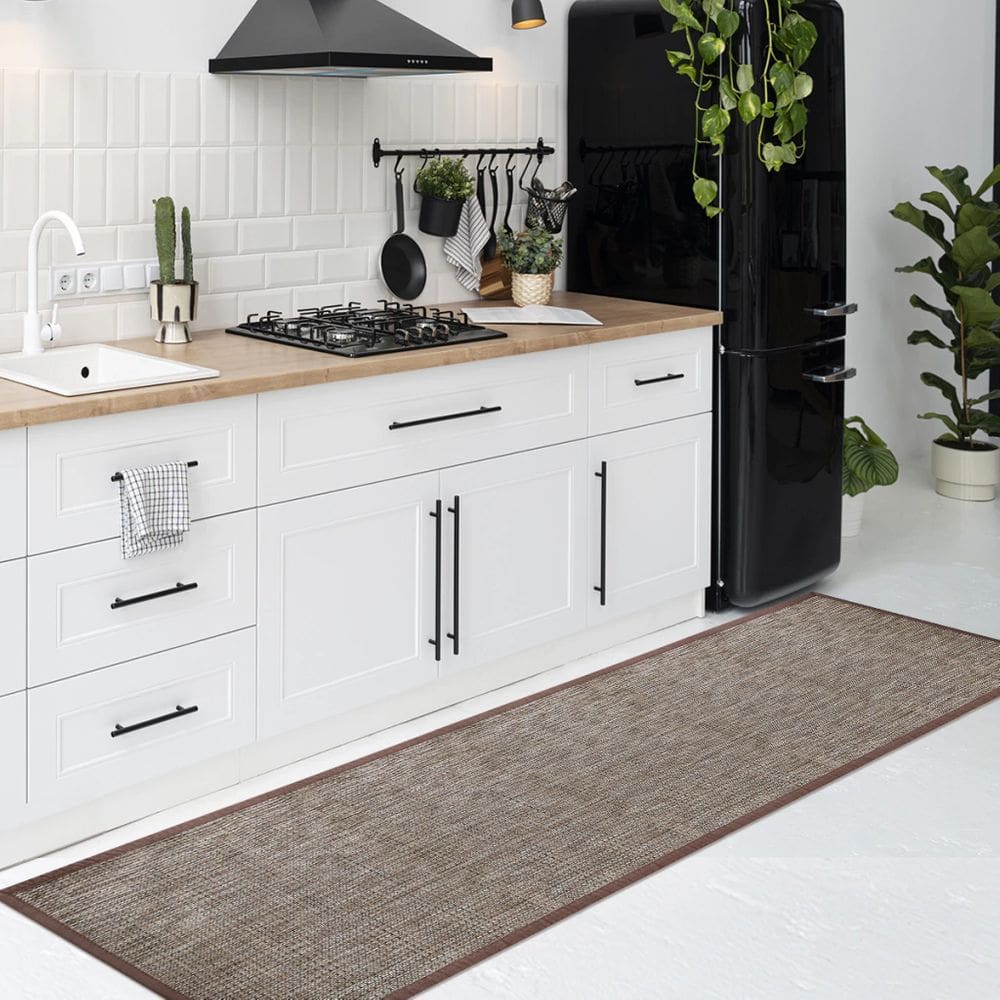 1 Tapete Passadeira Cozinha Antiderrapante Mod M2 45x180