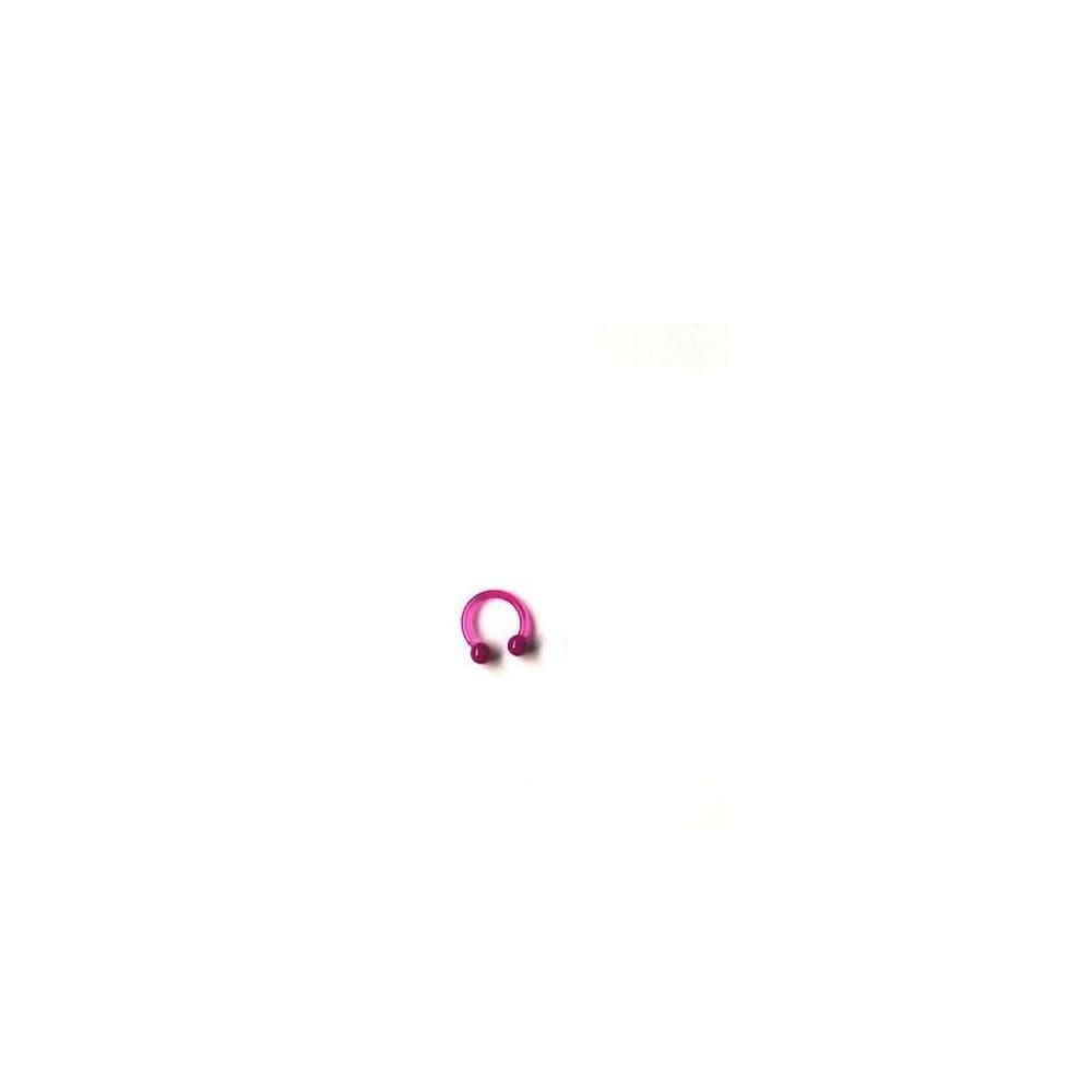 Piercing Ferradura Septo Colorida Silicone 8Mm Flex