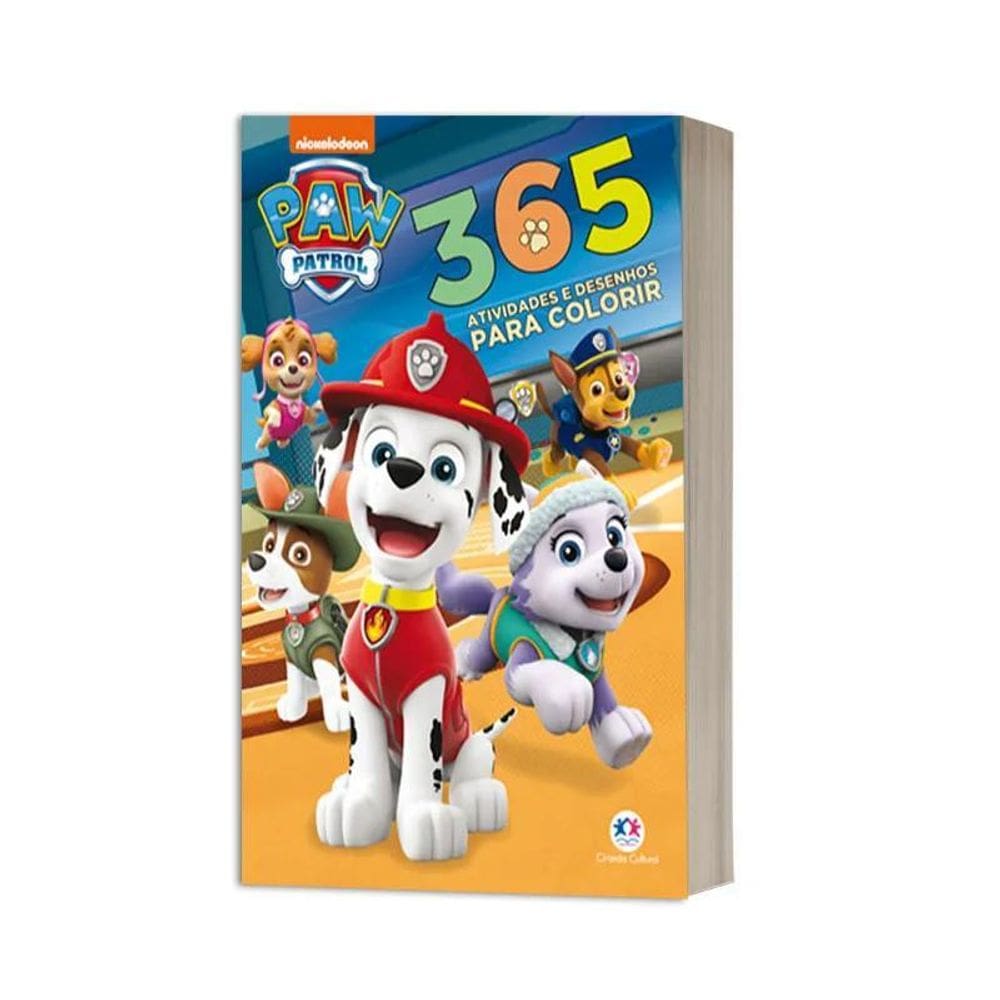Livro 365 Atividades E Desenhos Para Colorir Patrulha Canina