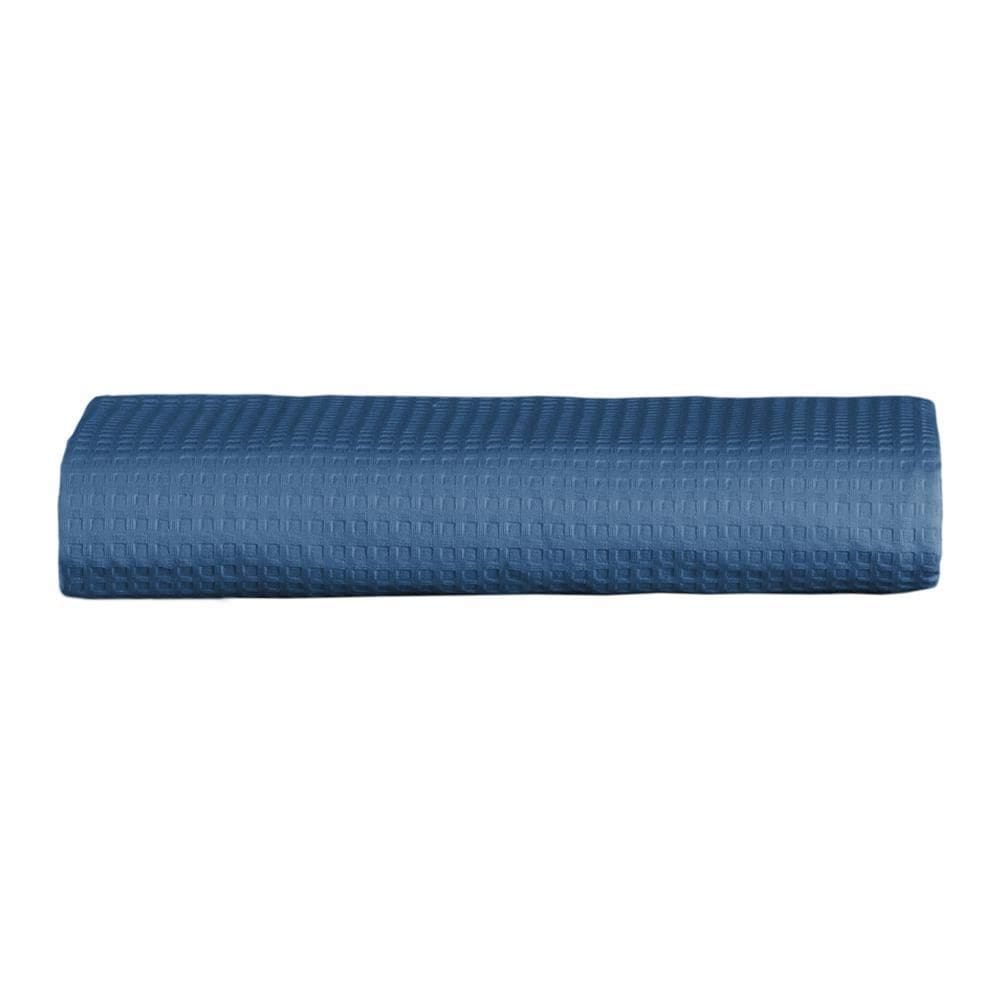 Colcha Piquet Casal Teka Genova Azul Marinho 100% Algodão