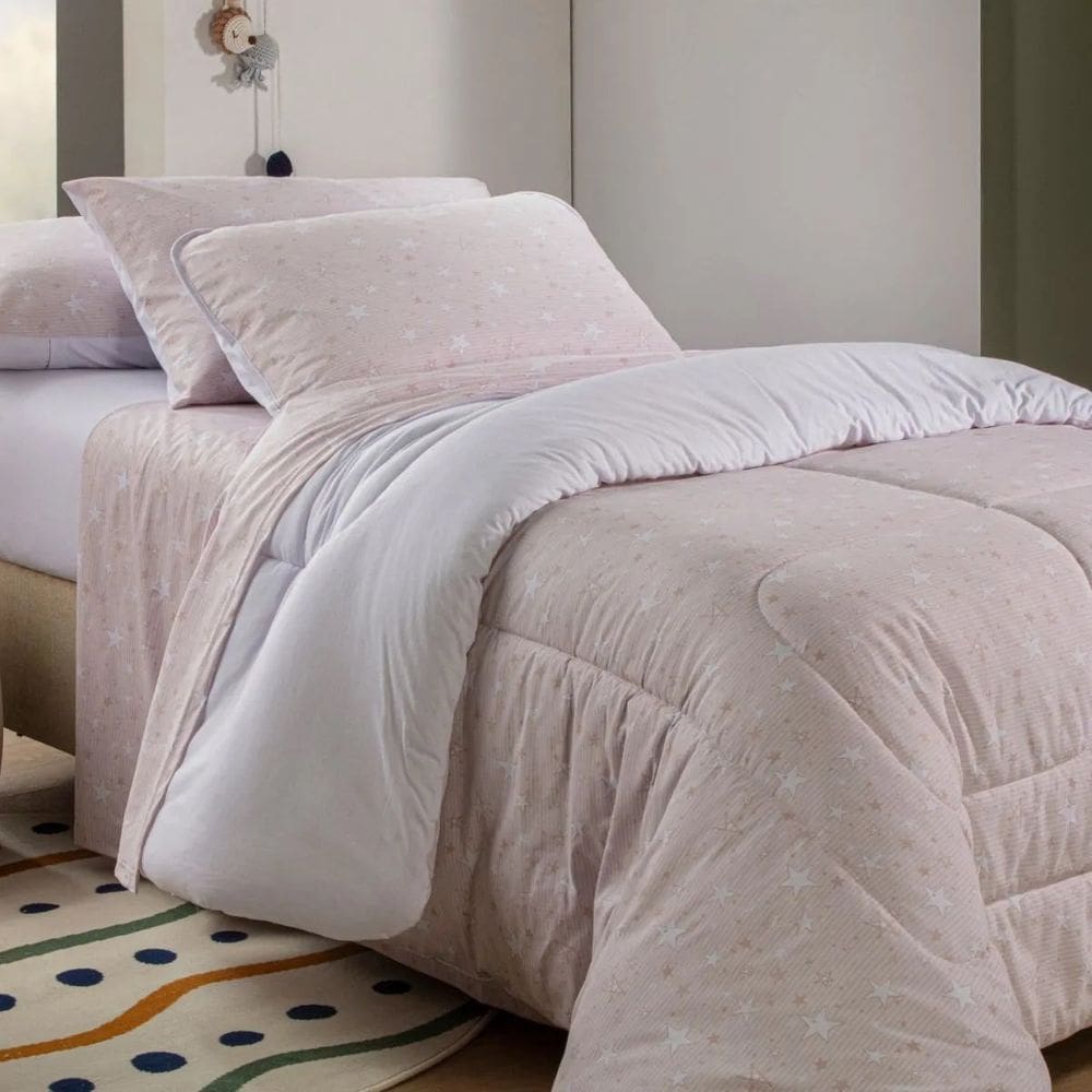 Edredom Malha Sofee Fio Penteado 100% Algodão Solteiro - Kacyumara - Ciela