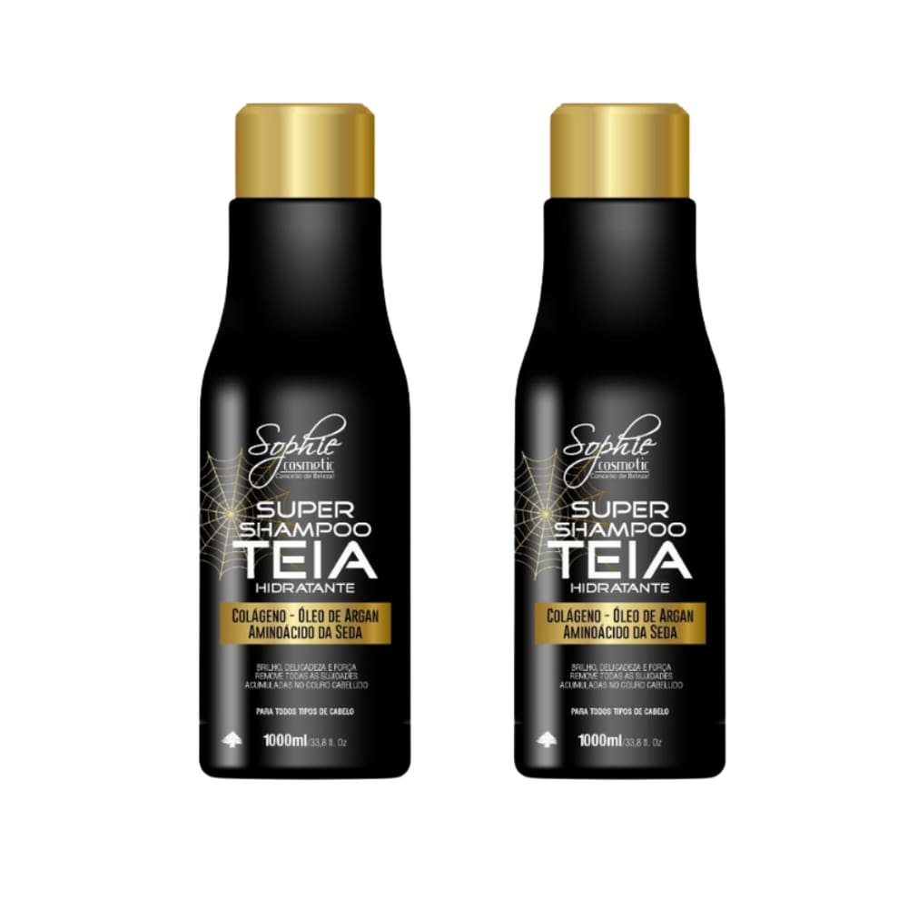 Kit 2 Shampoo Super Teia Hidratante 1L Sophie Cosmetic
